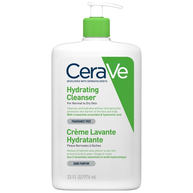 CeraVe Hydrating Cleanser 976 ml | Hudvård - Kroppsvård - Bad & dusch - Duschkräm & duschtvål,Baby, barn & förälder - Hudvård för barn - Duschtvål & duschkräm för barn | Apoteka