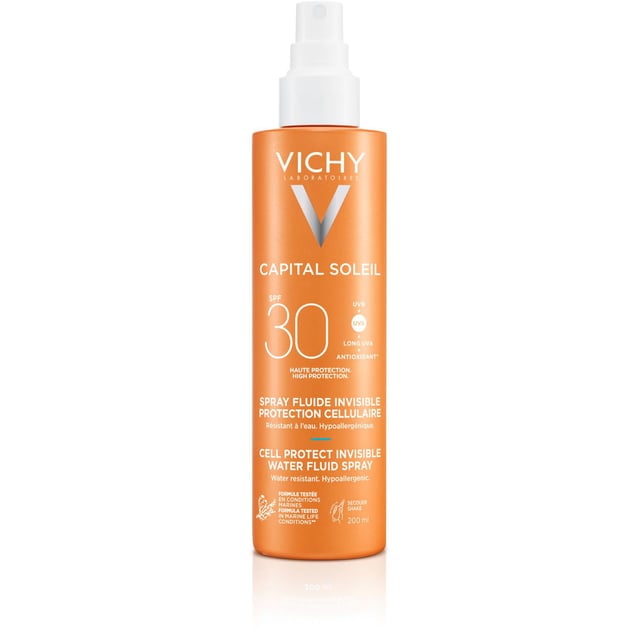 Vichy Capital Soleil Cell Protect SPF30 UV Spray 200 ml | Hudvård - Solskydd - Solskydd för ansikte,Hudvård - Solskydd - Solskydd för kroppen | Apoteka