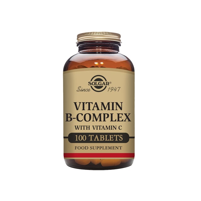 Solgar Vitamin B-Complex & Vitamin C 100 tabletter | Vitaminer & kosttillskott - Vitaminer & mineraler - B-vitaminer - B-vitaminkomplex | Apoteka