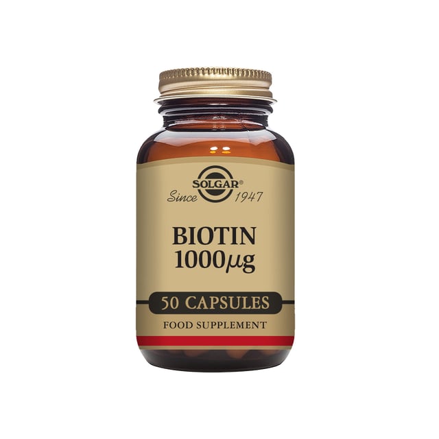 Solgar Biotin 1000µg 50 kapslar | Vitaminer & kosttillskott - Vitaminer & mineraler - B-vitaminer - Vitamin B7 Biotin,Vitaminer & kosttillskott - Hud, hår & naglar | Apoteka