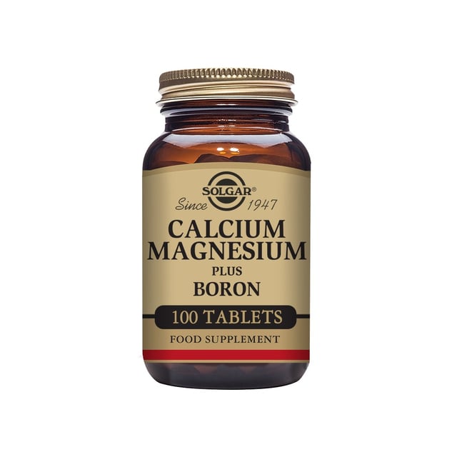 Solgar Calcium Magnesium Plus Boron 100 tabletter | Vitaminer & kosttillskott - Vitaminer & mineraler - Kalcium,Vitaminer & kosttillskott - Vitaminer & mineraler - Magnesium,Vitaminer & kosttillskott - Leder & muskler | Apoteka