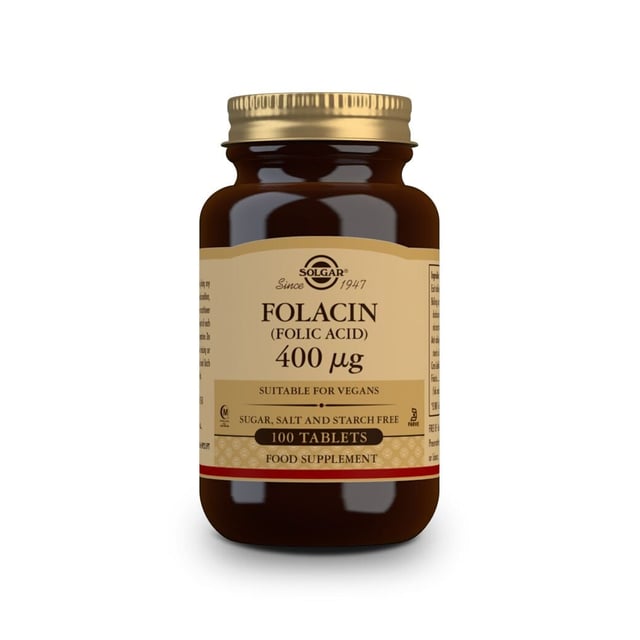 Solgar Folsyra 400 mcg 100 st | Vitaminer & kosttillskott - Vitaminer & mineraler - B-vitaminer - Vitamin B9 Folsyra,Graviditet - Kosttillskott för gravida | Apoteka