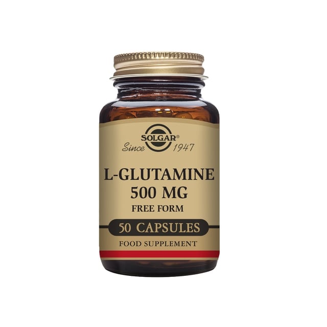 Solgar L-Glutamine 500 mg 50 kapslar | Träning - Aminosyror - L-Glutamin,Vitaminer & kosttillskott - Aminosyror | Apoteka