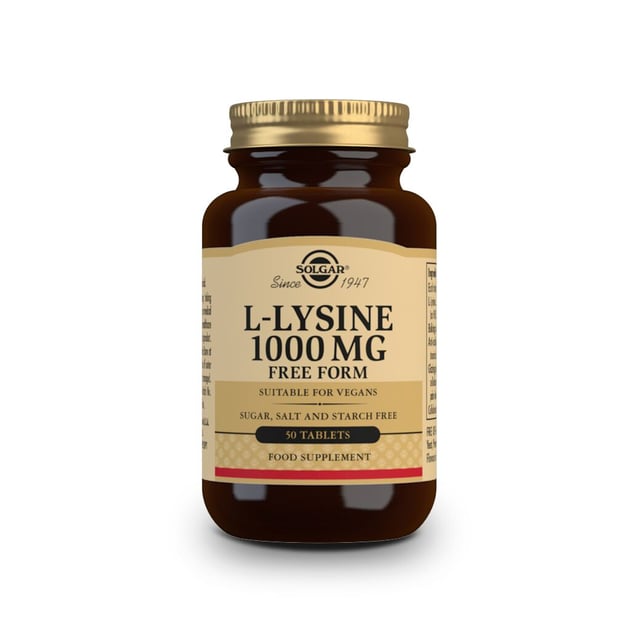Solgar L-lysine 1000 mg 50 st | Vitaminer & kosttillskott - Aminosyror | Apoteka