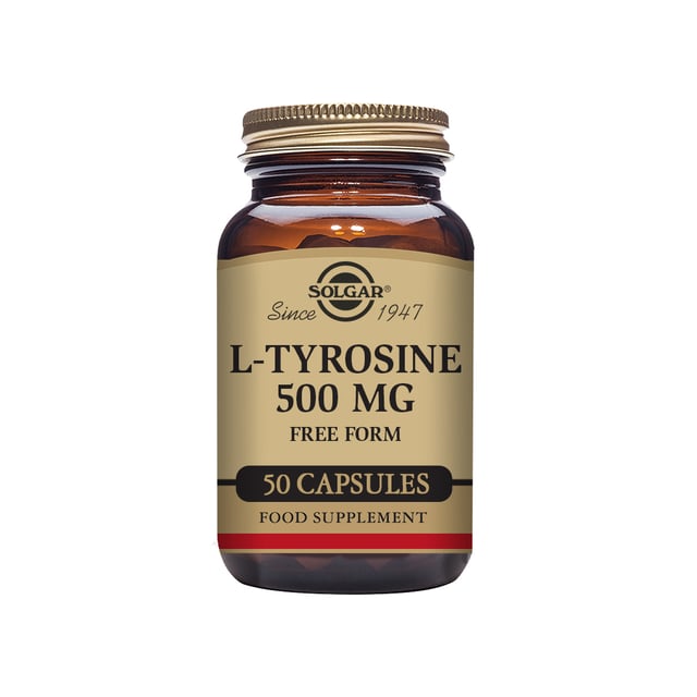 Solgar L-Tyrosine 500 mg 50 kapslar | Vitaminer & kosttillskott - Aminosyror | Apoteka