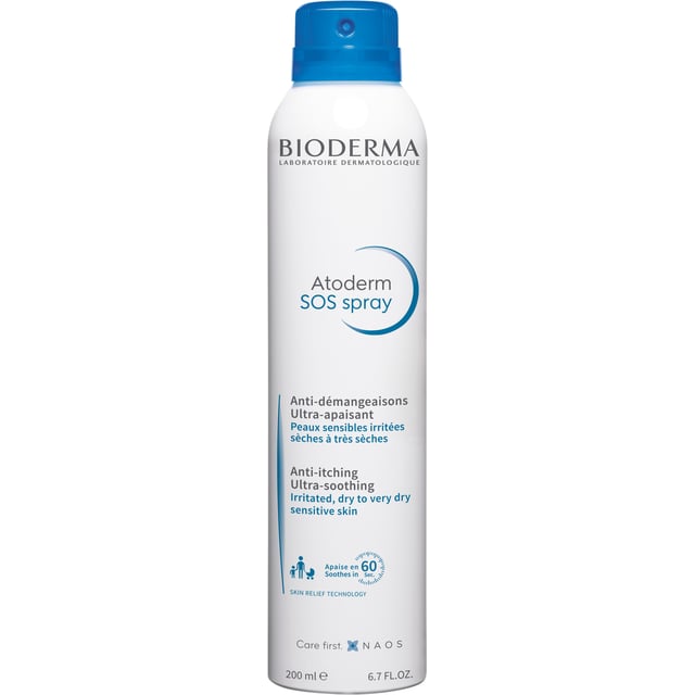 Bioderma Atoderm SOS Spray 200 ml | Baby, barn & förälder - Hudvård för barn - Hudbesvär hos barn - Torr & irriterad hud hos barn,Baby, barn & förälder - Hudvård för barn - Hudbesvär hos barn - Eksem hos barn,Hudvård - Hudbesvär - Eksem & klåda | Apoteka