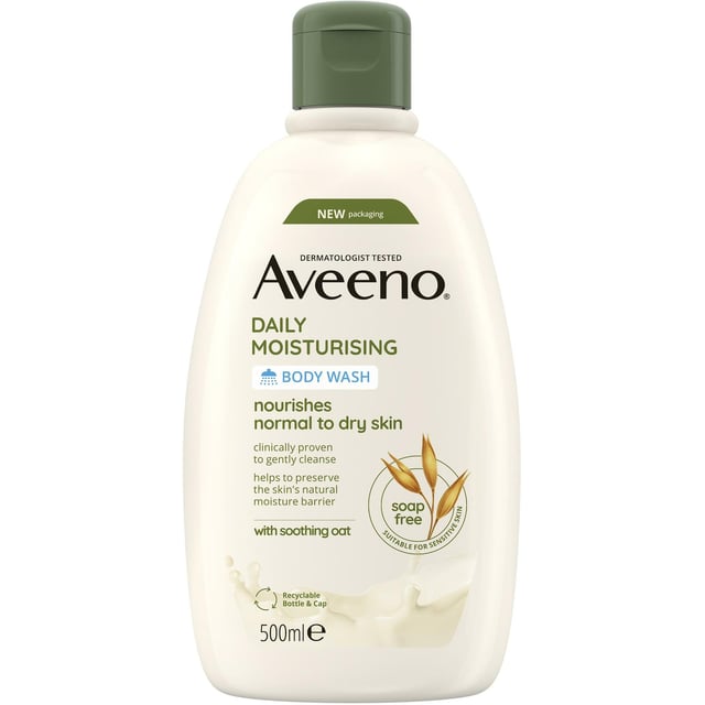 Aveeno Daily Moisturising Body Wash 500ml | Hudvård - Kroppsvård - Bad & dusch - Duschkräm & duschtvål | Apoteka