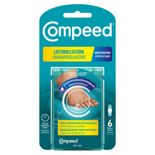 COMPEED Liktornsplåster Moisturising 6 st | Sår, bett & stick - Sår - Plåster - Skavsårsplåster,Hudvård - Hudbesvär - Skavsår,Hudvård - Händer & fötter - Skavsårsplåster | Apoteka