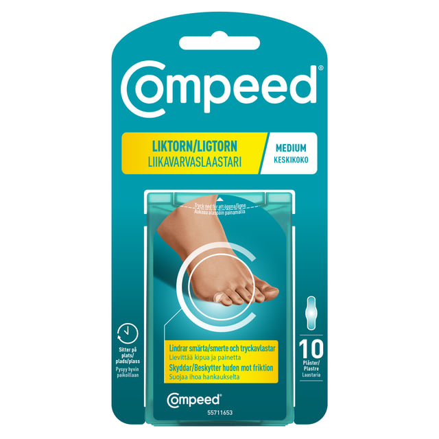 COMPEED Liktornsplåster Medium 10 st | Sår, bett & stick - Sår - Plåster - Skavsårsplåster,Hudvård - Hudbesvär - Skavsår,Hudvård - Händer & fötter - Skavsårsplåster | Apoteka