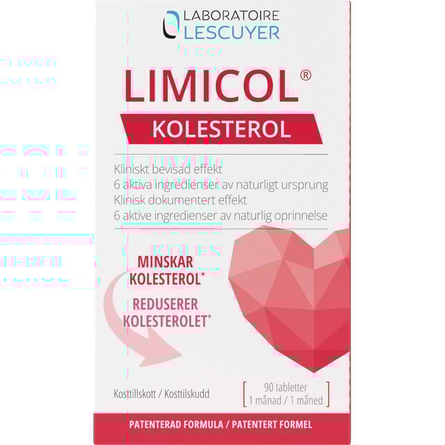 LIMICOL 90 tabletter | Vitaminer & kosttillskott - Kosttillskott för hjärta & kärl | Apoteka
