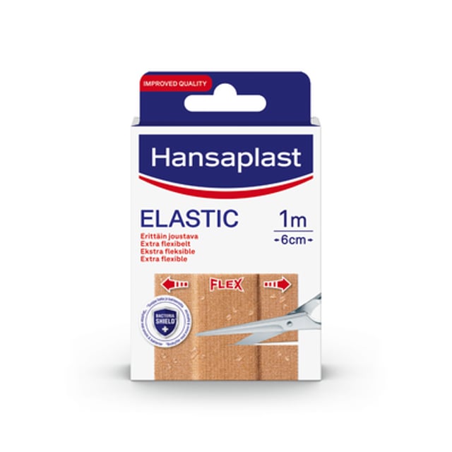 Hansaplast Elastic Vävplåster 1 m x 6 cm | Sår, bett & stick - Sår - Plåster - Universalplåster | Apoteka