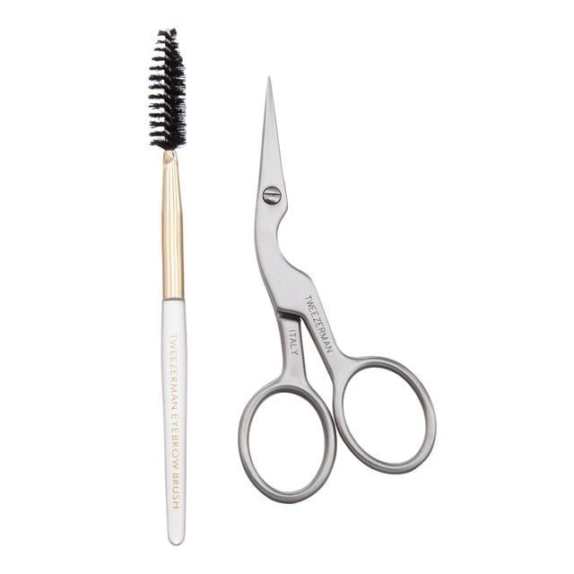 TWEEZERMAN Brow Shaping Scissors & Brush 1st | Smink - Ögonbryn - Pincetter | Apoteka