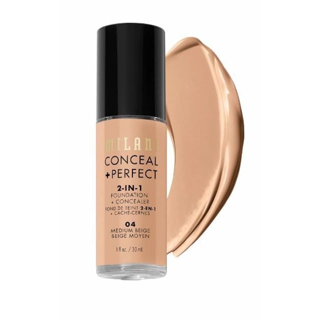 Milani Conceal + Perfect 2-in-1 Foundation & Concealer 04 Medium Beige 30 ml | Smink - Bas - Foundation | Apoteka