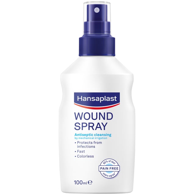 Hansaplast Wound Spray 100 ml | Baby, barn & förälder - Lilla apoteket - Sårtvätt för barn | Apoteka