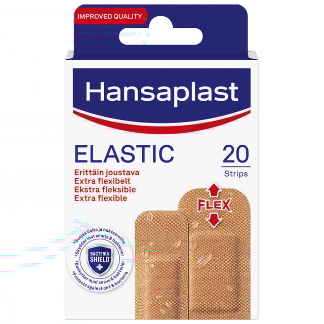 Hansaplast Elastic Extra Flexibelt Plåster 20 st | Sår, bett & stick - Sår - Plåster - Universalplåster | Apoteka