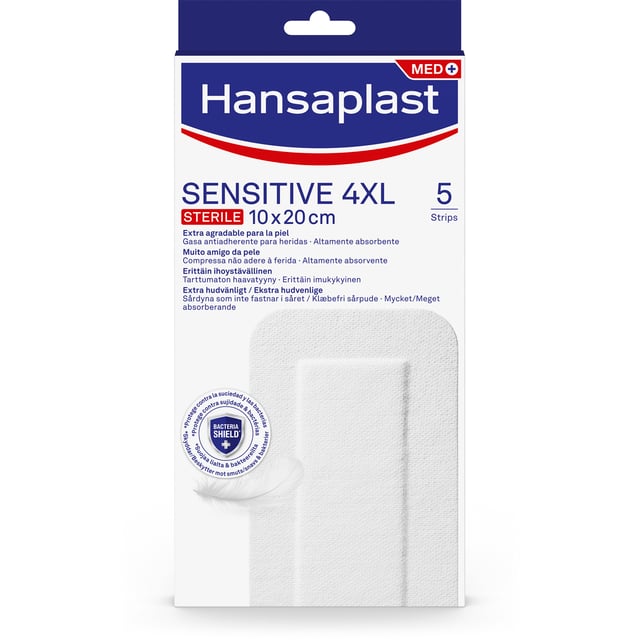 Hansaplast Sensitive 4XL Sterila Plåster 5 st | Sår, bett & stick - Sår - Plåster - Universalplåster | Apoteka