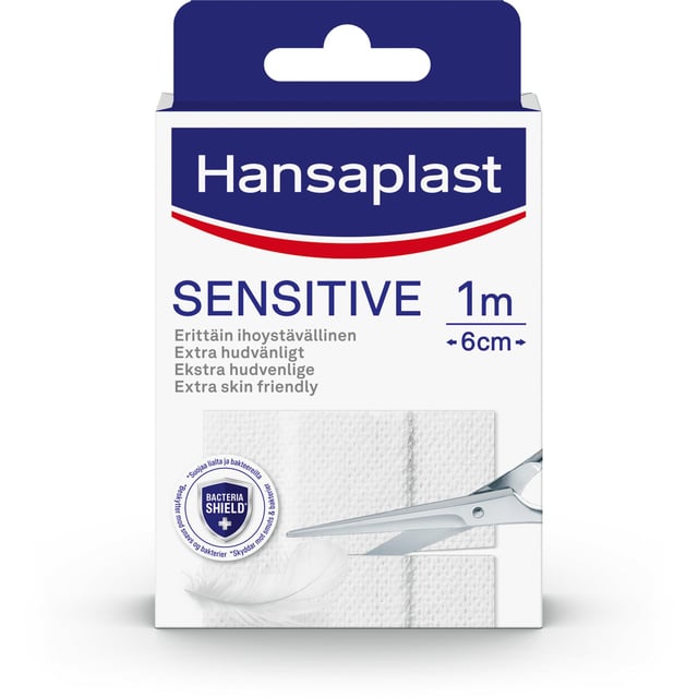 Hansaplast Sensitive Plåster 1 m x 6 cm | Sår, bett & stick - Sår - Plåster - Universalplåster | Apoteka