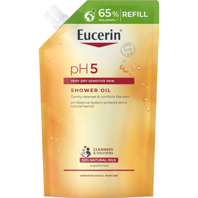 Eucerin pH5 Shower Oil Refill Oparfymerad 400 ml | Hudvård - Kroppsvård - Bad & dusch - Duscholja | Apoteka