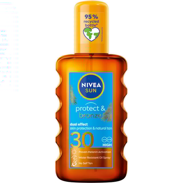 NIVEA SUN Sun Spray Protect & Bronze Act Oil SPF 30 200 ml | Hudvård - Solskydd - Solskydd för kroppen | Apoteka