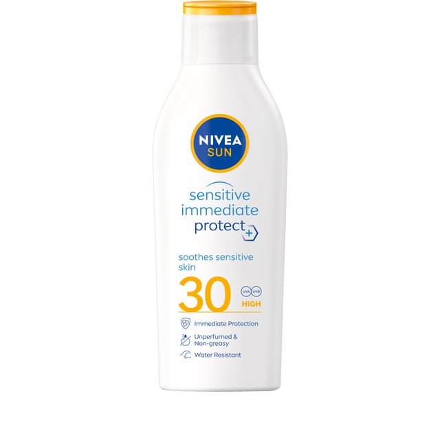 NIVEA SUN Sensitive Immediate Protect SPF30 Soothing Sun Lotion 200 ml | Hudvård - Solskydd - Solskydd för kroppen | Apoteka