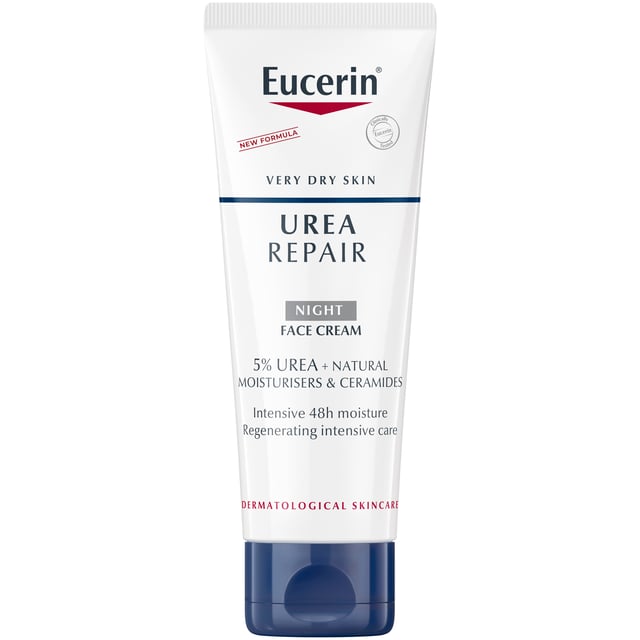 Eucerin UreaRepair Night Face Cream 5% Urea 50 ml | Hudvård - Ansiktsvård - Ansiktskräm - Nattkräm | Apoteka