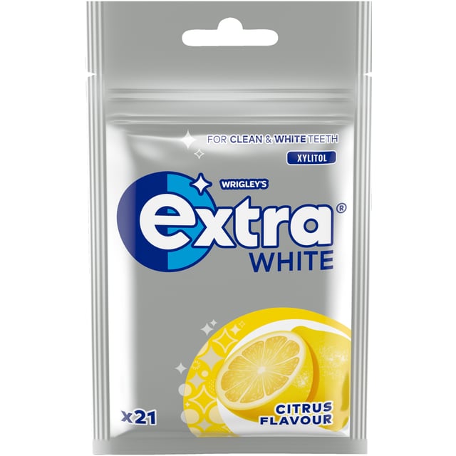 Extra White Citrus 29 g | Munvård - Tuggummi,Munvård - Dålig andedräkt | Apoteka