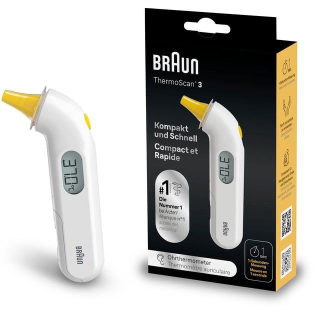 Braun ThermoScan 3 IRT3030WE | Baby, barn & förälder - Lilla apoteket - Feber hos barn - Febertermometer för barn,Värk & feber - Feber - Febertermometer,Hjälpmedel & säkerhet - Febertermometer | Apoteka