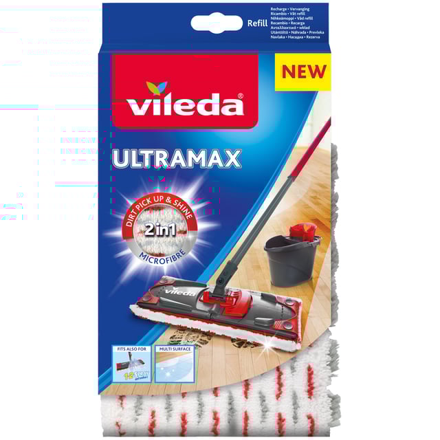 Vileda Ultramax 2in1 Mikrofiber Refill 1 st | Hushåll - Rengöringsmedel,Hushåll - Hushållstillbehör | Apoteka