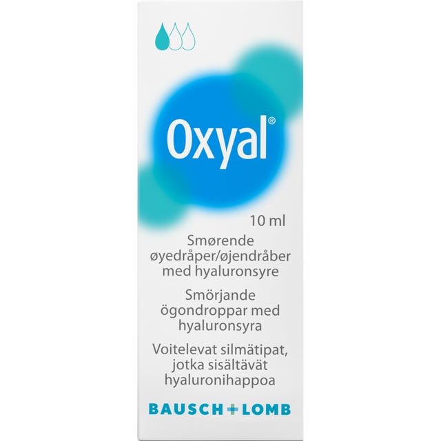 Oxyal Ögondroppar 10 ml | Ögon & öron - Ögon - Torra ögon - Ögondroppar för linser,Ögon & öron - Ögon - Torra ögon - Smörjande ögondroppar,Ögon & öron - Ögon - Torra ögon - Återfuktande ögondroppar | Apoteka