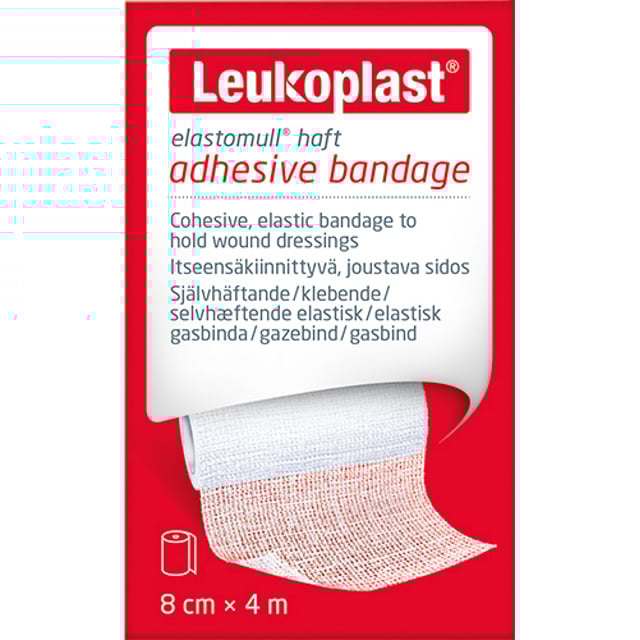 Leukoplast Elastomull Haft 8 cm x 4m | Sår, bett & stick - Sår - Bandage | Apoteka