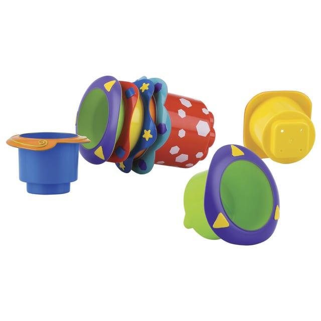 Nuby Stacking Bath Cups +9m 5 st | Baby, barn & förälder - Bada & simma - Badleksaker | Apoteka