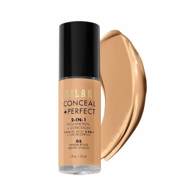 Milani Conceal + Perfect 2-in-1 Foundation & Concealer 05 Warm Beige 30 ml | Smink - Bas - Foundation | Apoteka