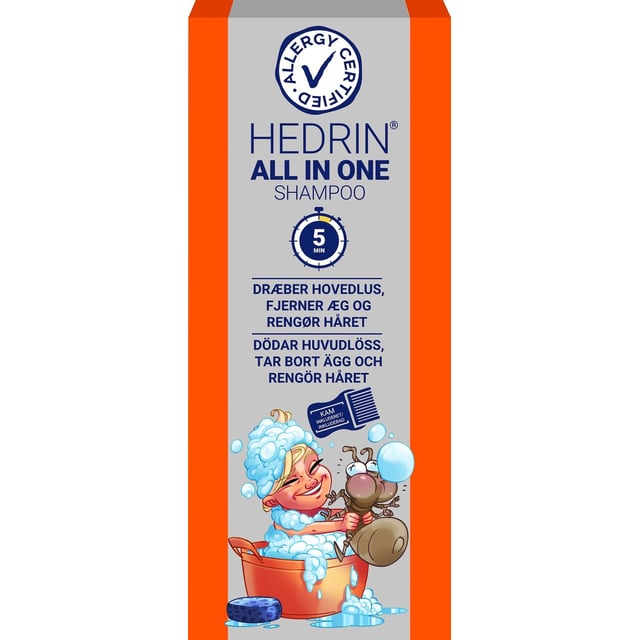 Hedrin All In One Schampo 200 ml | Baby, barn & förälder - Hårvård för barn - Lusmedel & lusschampo | Apoteka