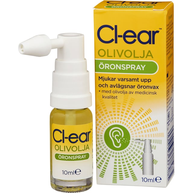 Cl-ear Olivolja Öronspray 10 ml | Ögon & öron - Öron - Vaxpropp | Apoteka