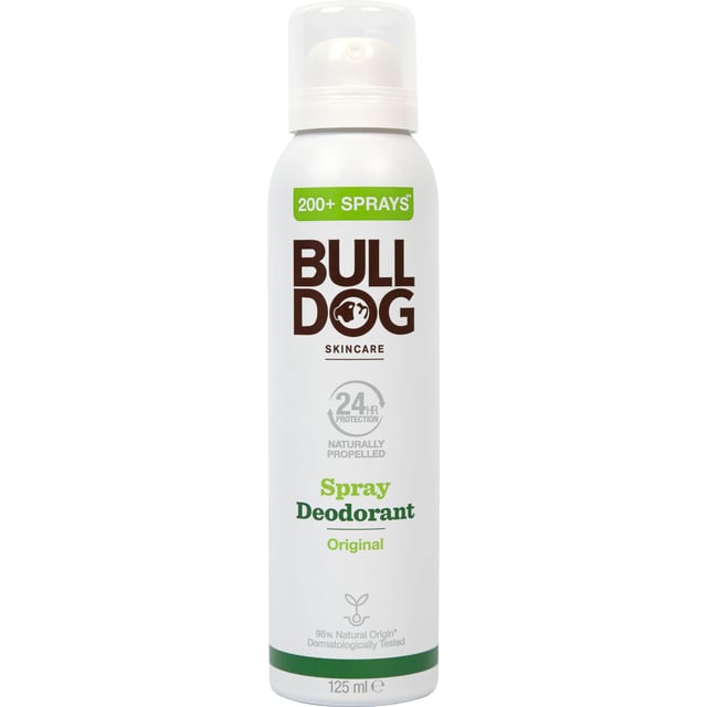 Bulldog Original Spray Deodorant 125 ml | Hudvård - Hudvård för män - Kroppsvård för män - Deodorant,Hudvård - Kroppsvård - Deodorant | Apoteka