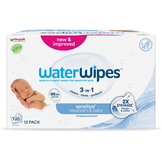 WaterWipes Våtservett Plastfri Big Pack 12 x 60 st | Baby, barn & förälder - Blöjor & våtservetter - Våtservetter | Apoteka