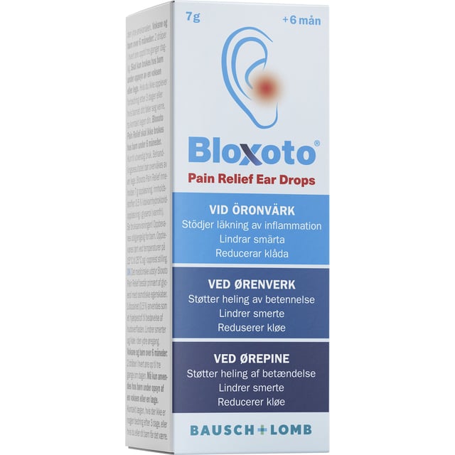 Bloxoto Pain Releif Ear Drops 7 g | Baby, barn & förälder - Lilla apoteket - Öronbesvär hos barn | Apoteka