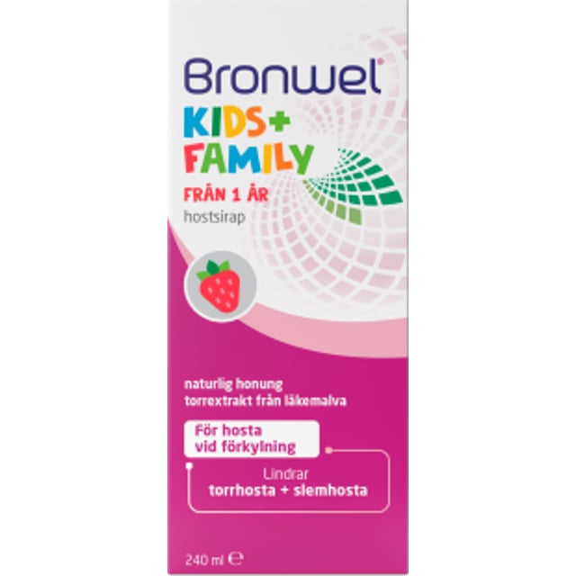 Bronwel Kids+Family 240 ml | Baby, barn & förälder - Lilla apoteket - Förkylning hos barn - Hosta hos barn,Förkylning - Hosta - Hostmedicin - Slemhosta,Förkylning - Hosta - Hostmedicin - Torrhosta & rethosta | Apoteka
