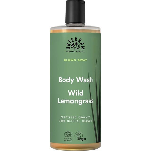 Urtekram Beauty Wild Lemongrass Body Wash Organic 500 ml | Hudvård - Kroppsvård - Bad & dusch - Duscholja,Hudvård - Kroppsvård - Bad & dusch - Duschkräm & duschtvål | Apoteka