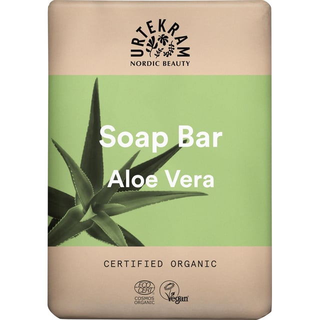 Urtekram Beauty Aloe Vera Soap Bar 100 g | Hudvård - Händer & fötter - Handvård - Handtvål | Apoteka