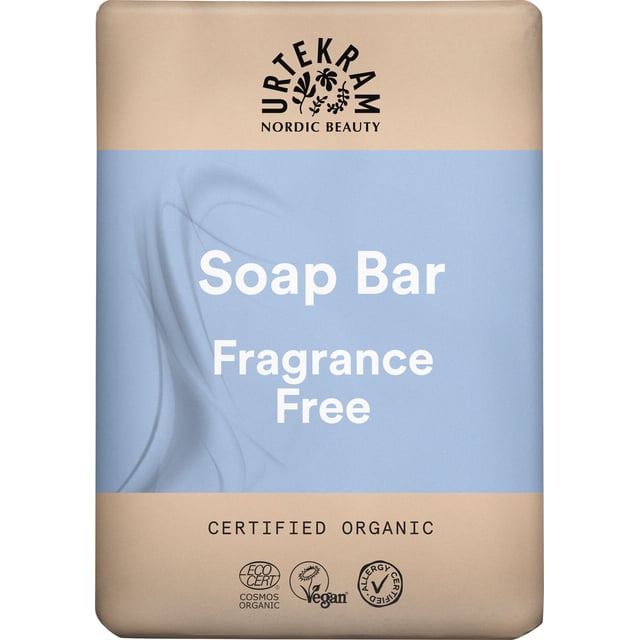 Urtekram Beauty Fragrance Free Soap Bar 100 g | Hudvård - Händer & fötter - Handvård - Handtvål | Apoteka