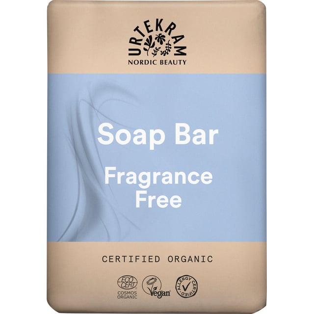 Urtekram Beauty Fragrance Free Soap Bar 100 g
