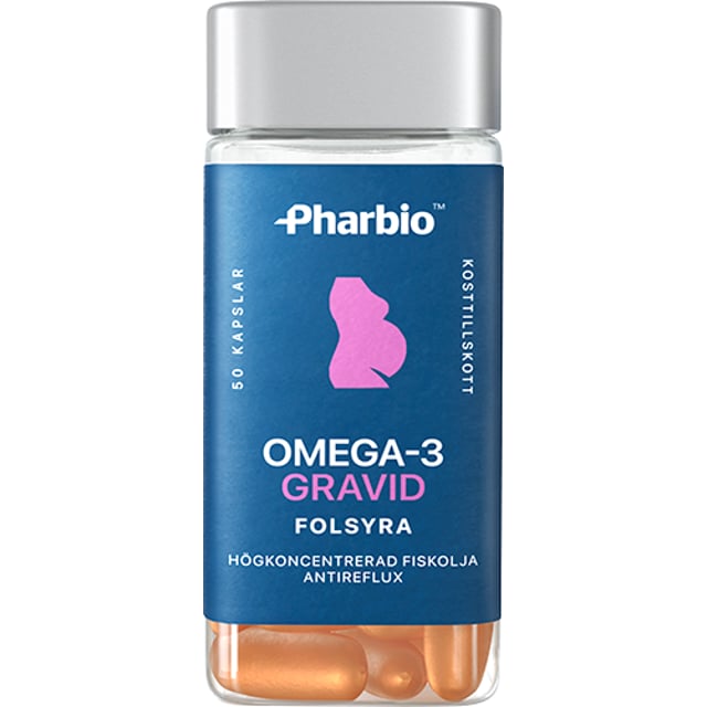 Pharbio Omega-3 Gravid 50 kapslar | Graviditet - Kosttillskott för gravida,Vitaminer & kosttillskott - Omega-3 & fettsyror | Apoteka