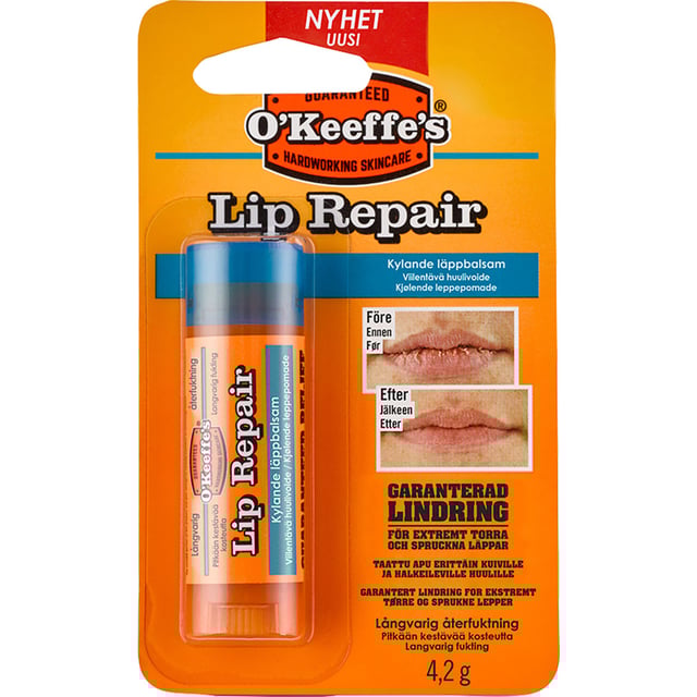O´Keeffe´s Lip Repair Stick Cooling 4,2 g | Hudvård - Ansiktsvård - Läppbalsam & läppskrubb | Apoteka