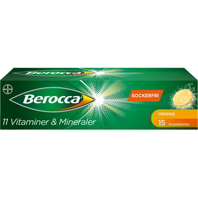 Berocca Energy Apelsin 15 brustabletter | Vitaminer & kosttillskott - Energi & fokus | Apoteka