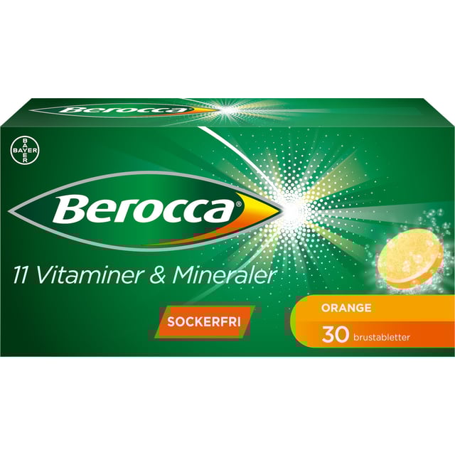 Berocca Energy Apelsin 30 brustabletter | Vitaminer & kosttillskott - Energi & fokus | Apoteka
