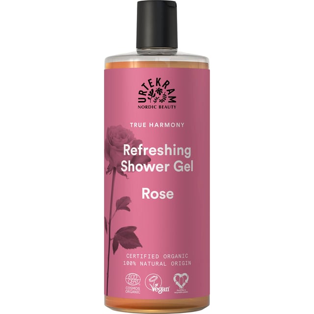 Urtekram Beauty Rose Shower Gel Organic 500 ml | Hudvård - Kroppsvård - Bad & dusch - Duscholja,Hudvård - Kroppsvård - Bad & dusch - Duschkräm & duschtvål | Apoteka