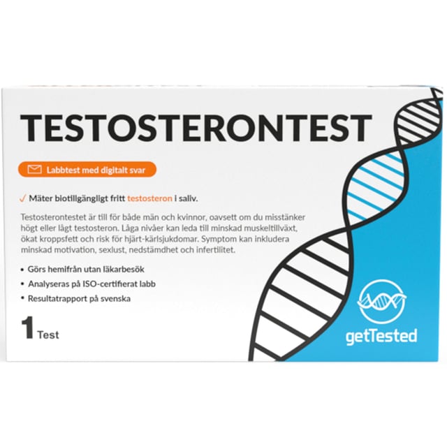 Get Tested Testosterontest (Labbtest) | Hjälpmedel & säkerhet - Självtester | Apoteka