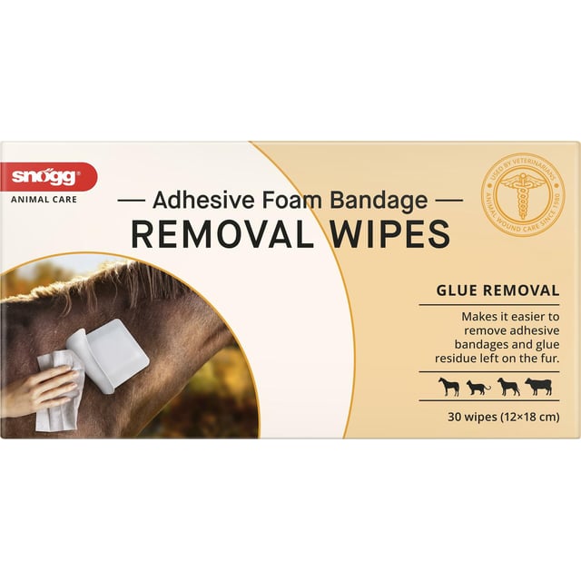 Snögg Animal Care Adhesive Removal Wipes 30 st | Djur - Sårvård & hygien för djur - Sårtvätt & förband för djur | Apoteka