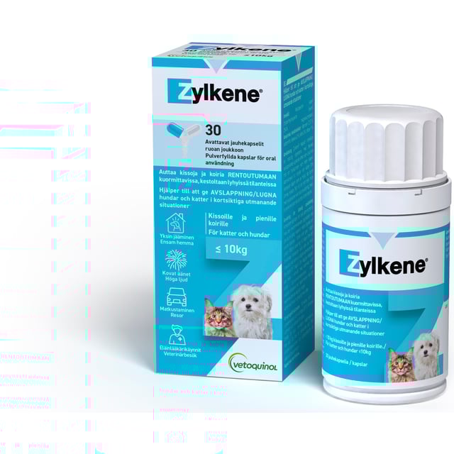 Zylkène Kompletteringsfoder 75 mg 30 kapslar | Djur - Rädsla & oro - Lugnande för hund,Djur - Rädsla & oro - Lugnande för katt | Apoteka